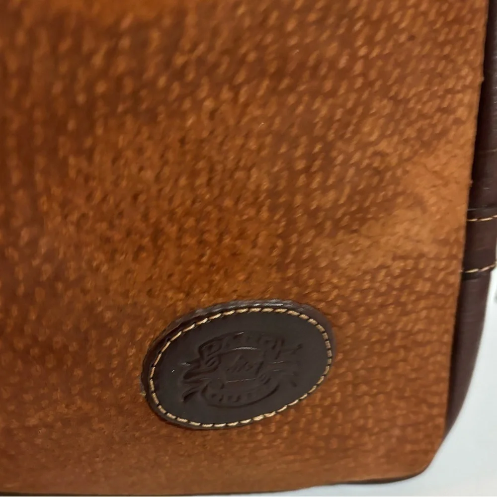Vintage  Brown Leather suede unisex vintage Backpack